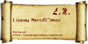 Lippay Mercédesz névjegykártya